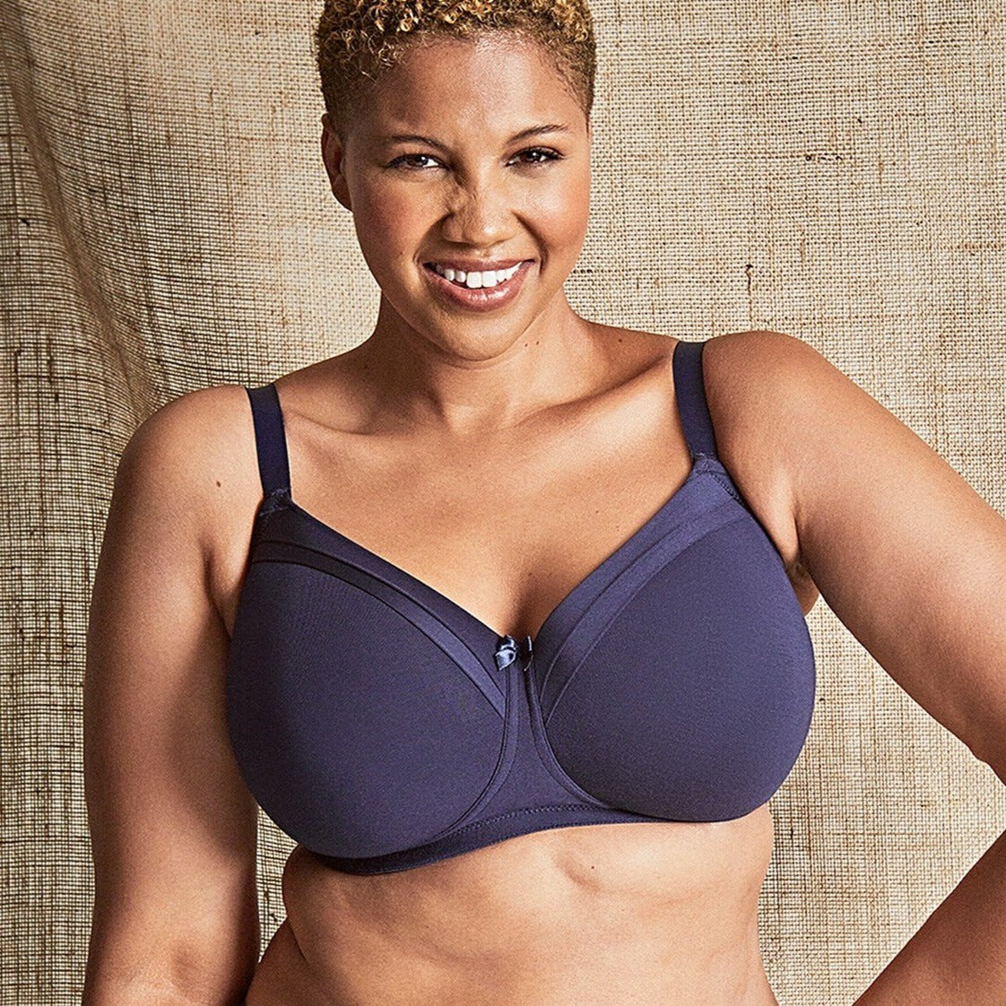 Maisie Smooth Soft T-Shirt Bra in Navy Blue | Royce Lingerie