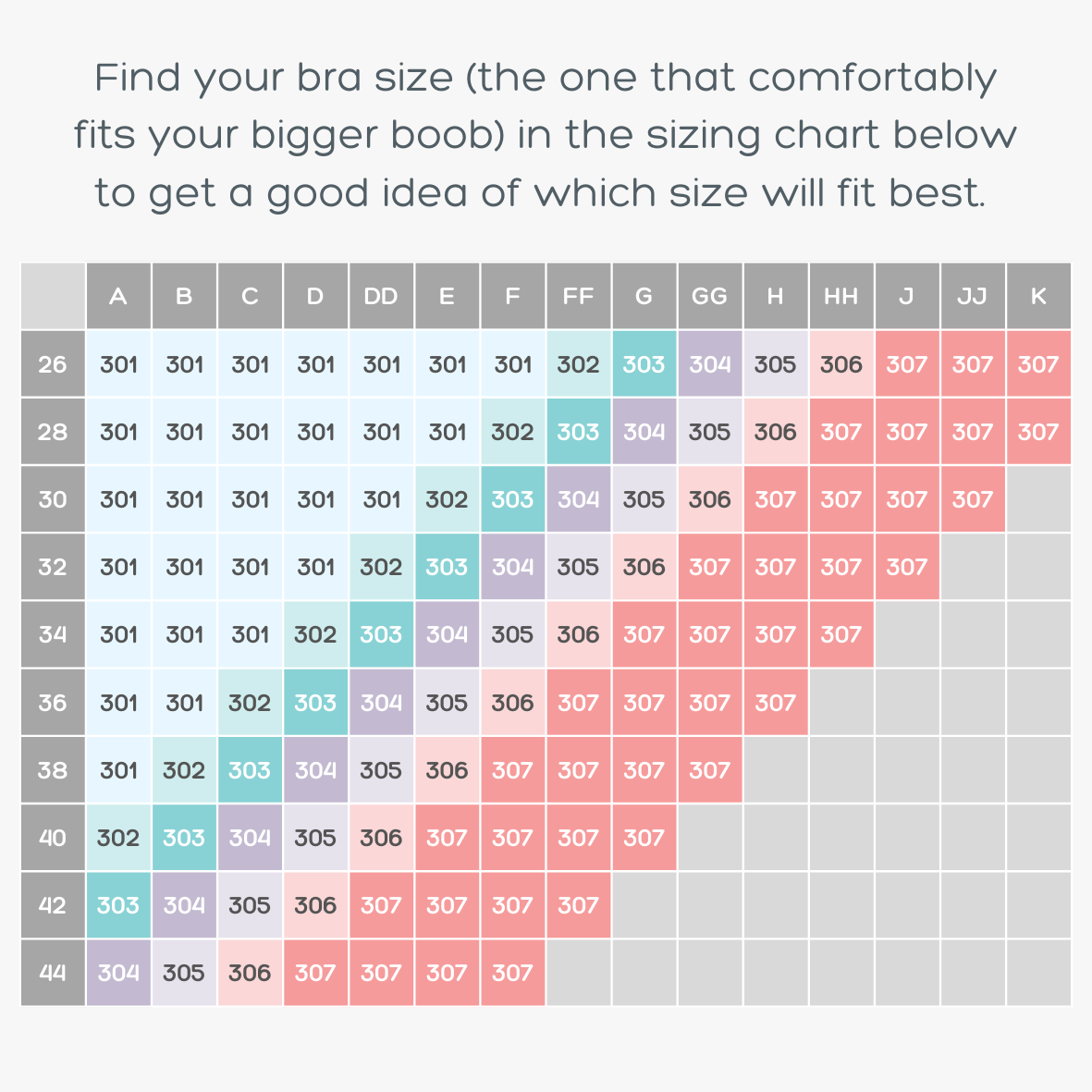 Bra Balancer™ - Difference of 2-3 Cup Sizes
