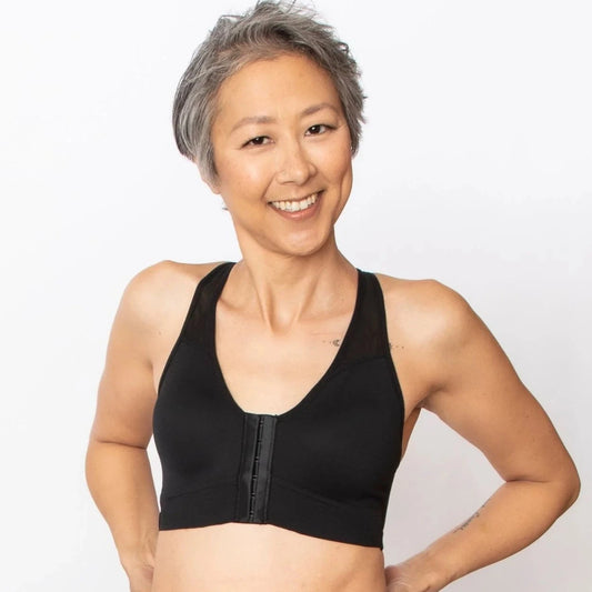 Bianca Front Closure Sports Bra  | AnaOno at Bra Sisters | The Bianca is a pocketed front-closure sports bra that is both supportive and soft, allowing you to feel strong and supported.