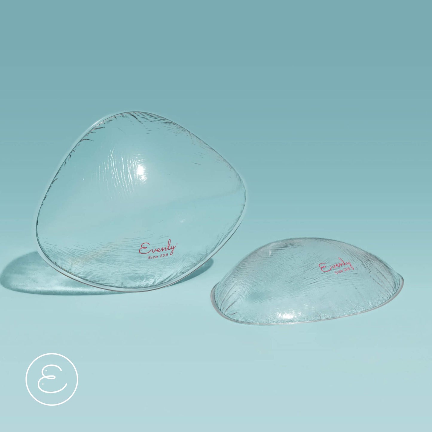 Evenly Bra Balancers™ are specifically designed bra fillers ...also known as breast forms, bra inserts, bra pads and prostheses. Light, and easy to wear in your regular bra on your smaller side, they create a smooth, natural, even appearance for uneven boobs. Available in 7 sizes to suit your shape.