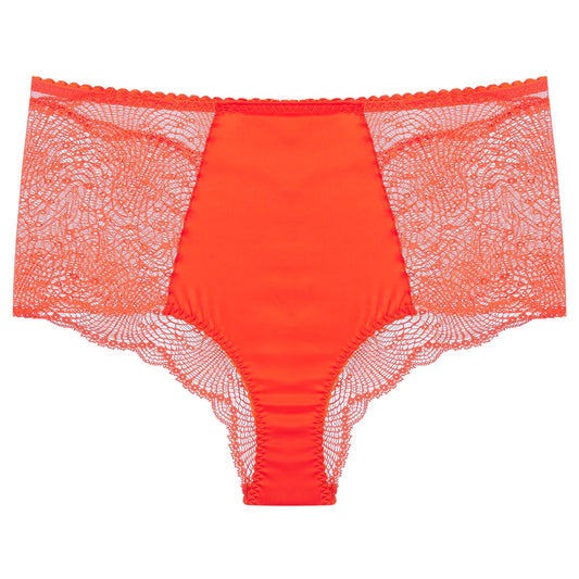 Fiesty Pant in Mandarin | LoveRose Lingerie …luxurious, wire free lingerie engineered with clever hidden support and made in beautiful mood boosting colours with silks and recycled lace and mesh | The Bra Sisters