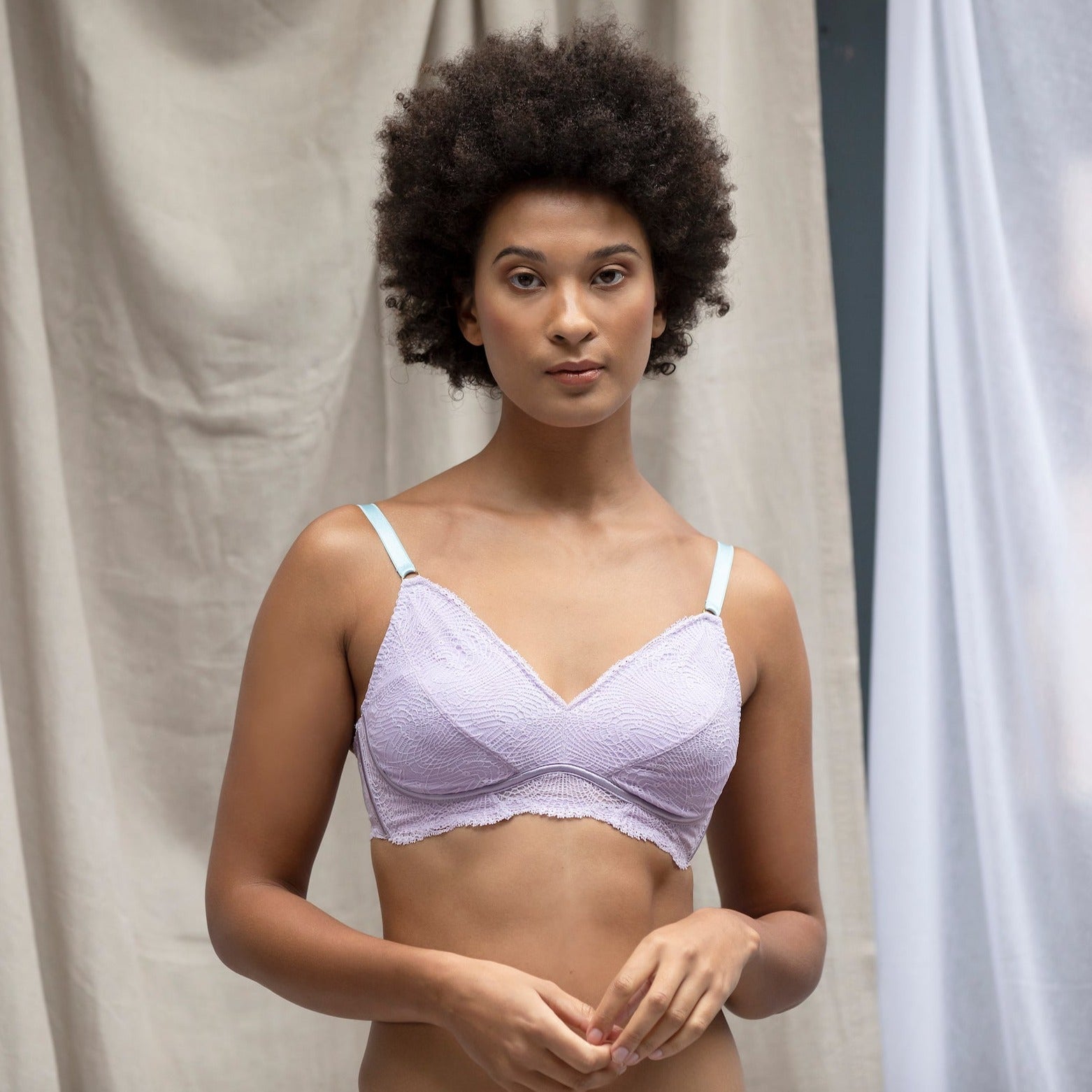 Hey Good Lookin’ Pocketed Wire-Free Bra | Lilac