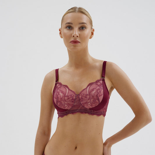Victress Bra Maroon | Mastectomy Bra by Megami Lingerie