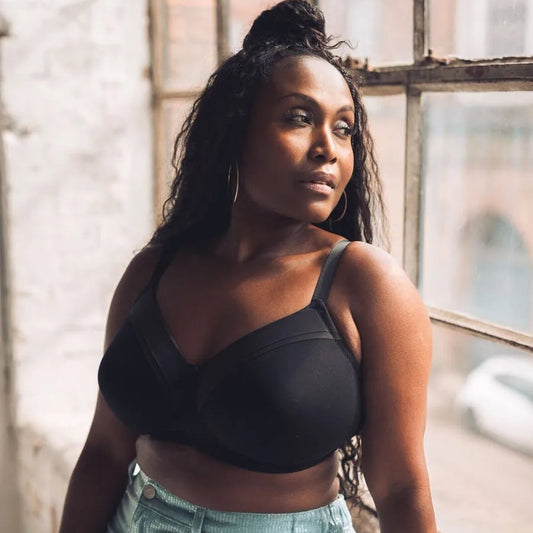 Maisie Smooth Soft T-Shirt Bra in Black | Royce Lingerie