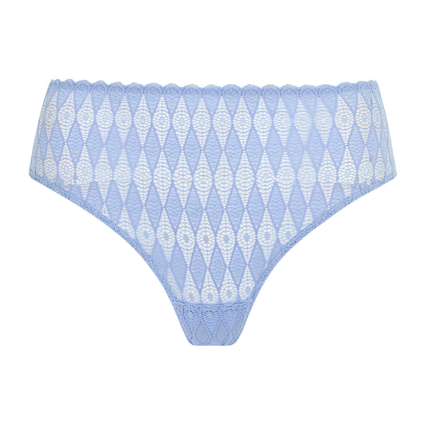 Megami Adaptive AW24-25 Retro Blue Flat Lace Brief | The Bra Sisters