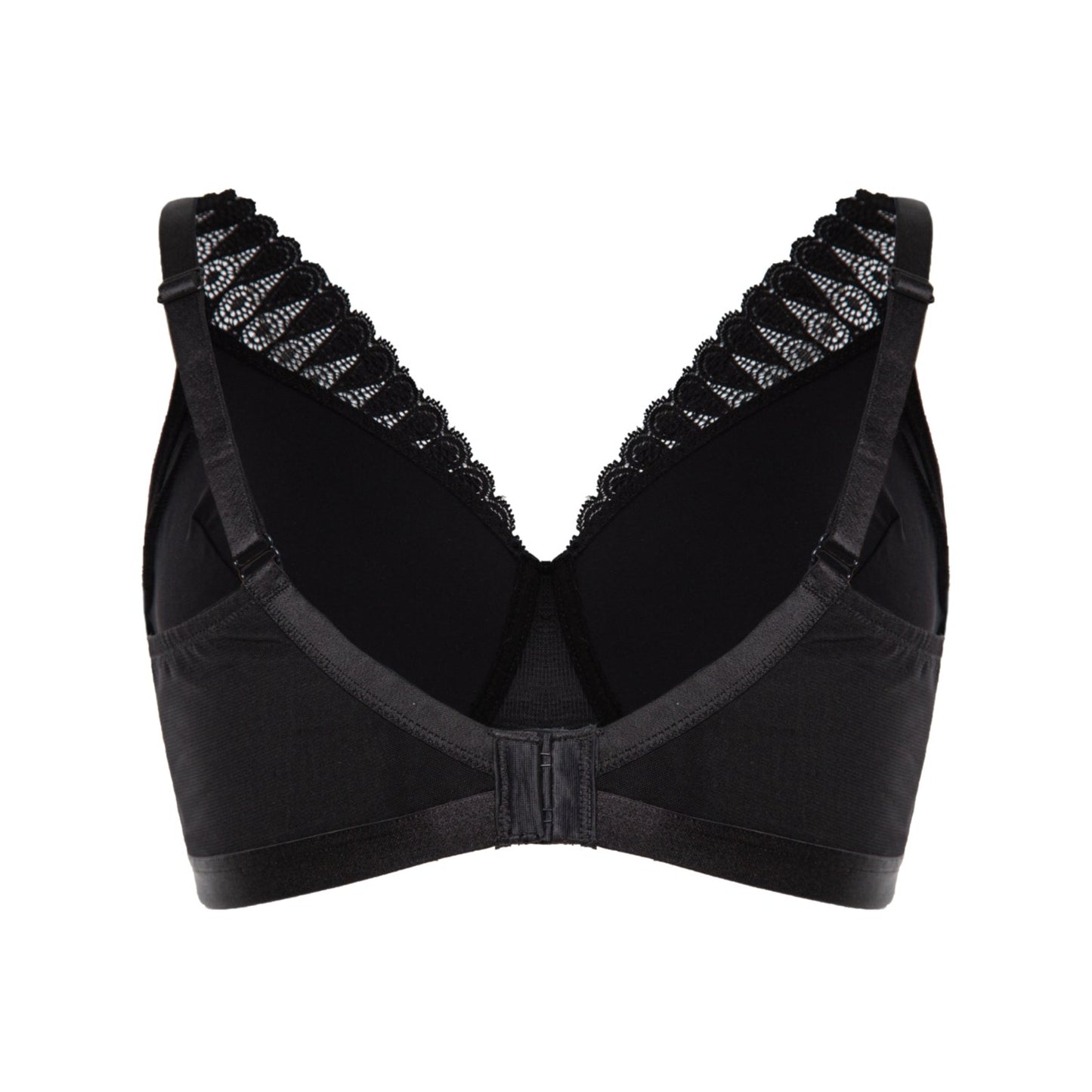 Padded Prosthesis Bralette in Black | Product Shot Back | Megami Lingerie from The Bra Sisters