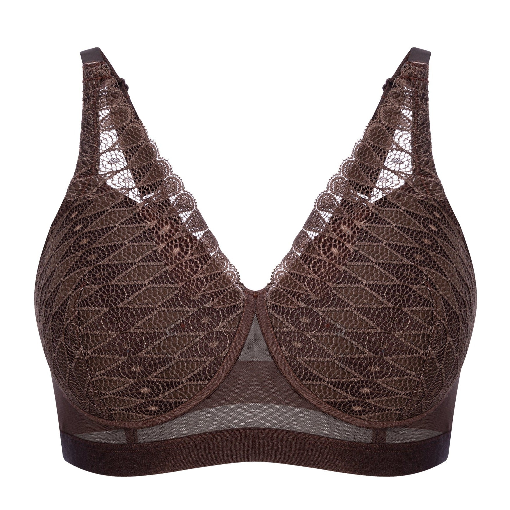 Padded Prosthesis Bralette in Choco  | Product Shot | Megami Lingerie from The Bra Sisters