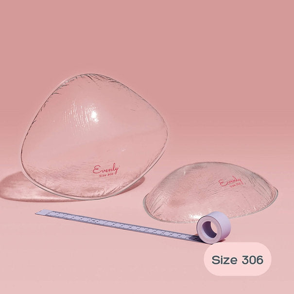 Evenly Bra Balancers™ are specifically designed bra fillers ...also known as breast forms, bra inserts, bra pads and prostheses. Light, and easy to wear in your regular bra on your smaller side, they create a smooth, natural, even appearance for uneven boobs. Available in 7 sizes to suit your shape.