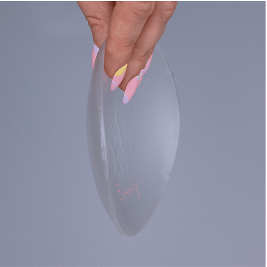 Evenly Bra Balancers™ are specifically designed bra fillers ...also known as breast forms, bra inserts, bra pads and prostheses. Light, and easy to wear in your regular bra on your smaller side, they create a smooth, natural, even appearance for uneven boobs. Available in 7 sizes to suit your shape.