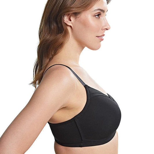 Maisie Smooth Soft T-Shirt Bra in Black | Royce Lingerie