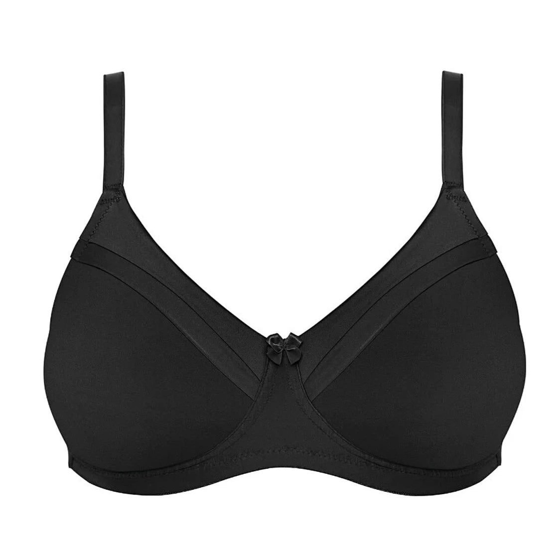 Maisie Smooth Soft T-Shirt Bra in Black | Royce Lingerie