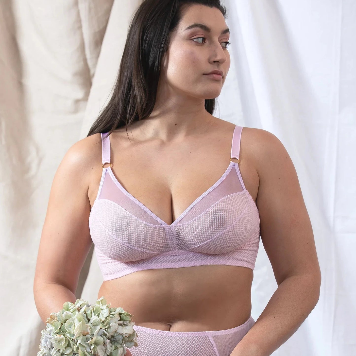 I am enough Bra in Powder Pink | LoveRose Lingerie