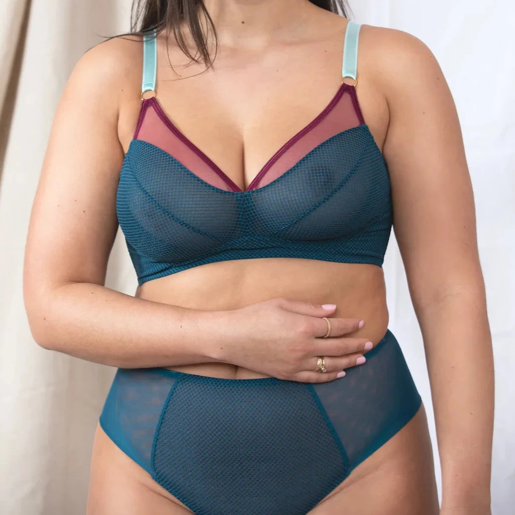 Eris Bold Pant in Petrol - Knickers | Little Luxuries - LoveRose Lingerie