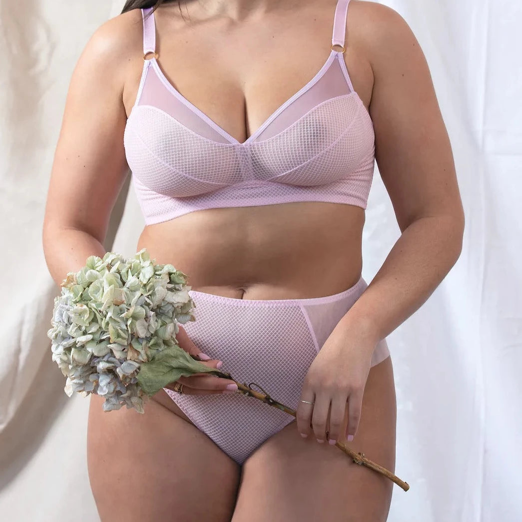 Eris Bold Pant in Powder Pink - Knickers | Little Luxuries - LoveRose Lingerie