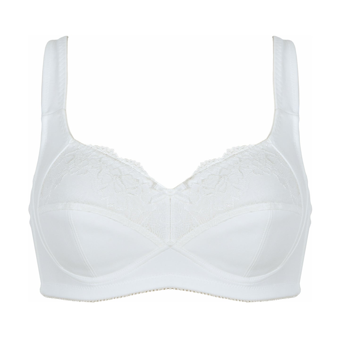 Three Section Mastectomy Bra in white by Naturana | Mastectomy Bras & Lingerie