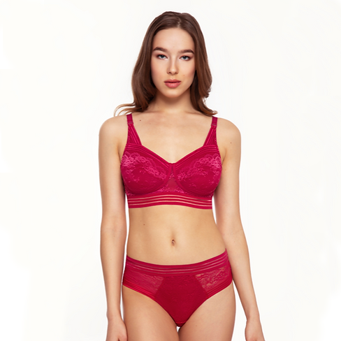 Bloom Briefs in Berry | Knickers - Little Luxuries | Megami Lingerie
