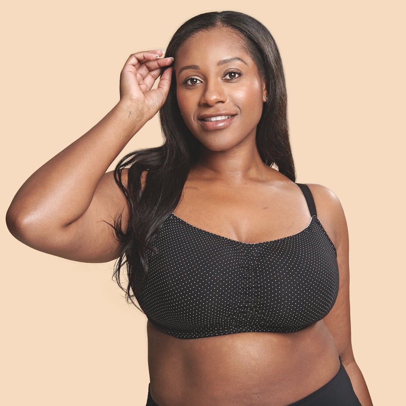 Blossom Bra | Black & White Polka Dot | Royce Lingerie