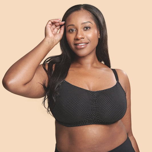 Blossom Bra | Black & White Polka Dot | Royce Lingerie
