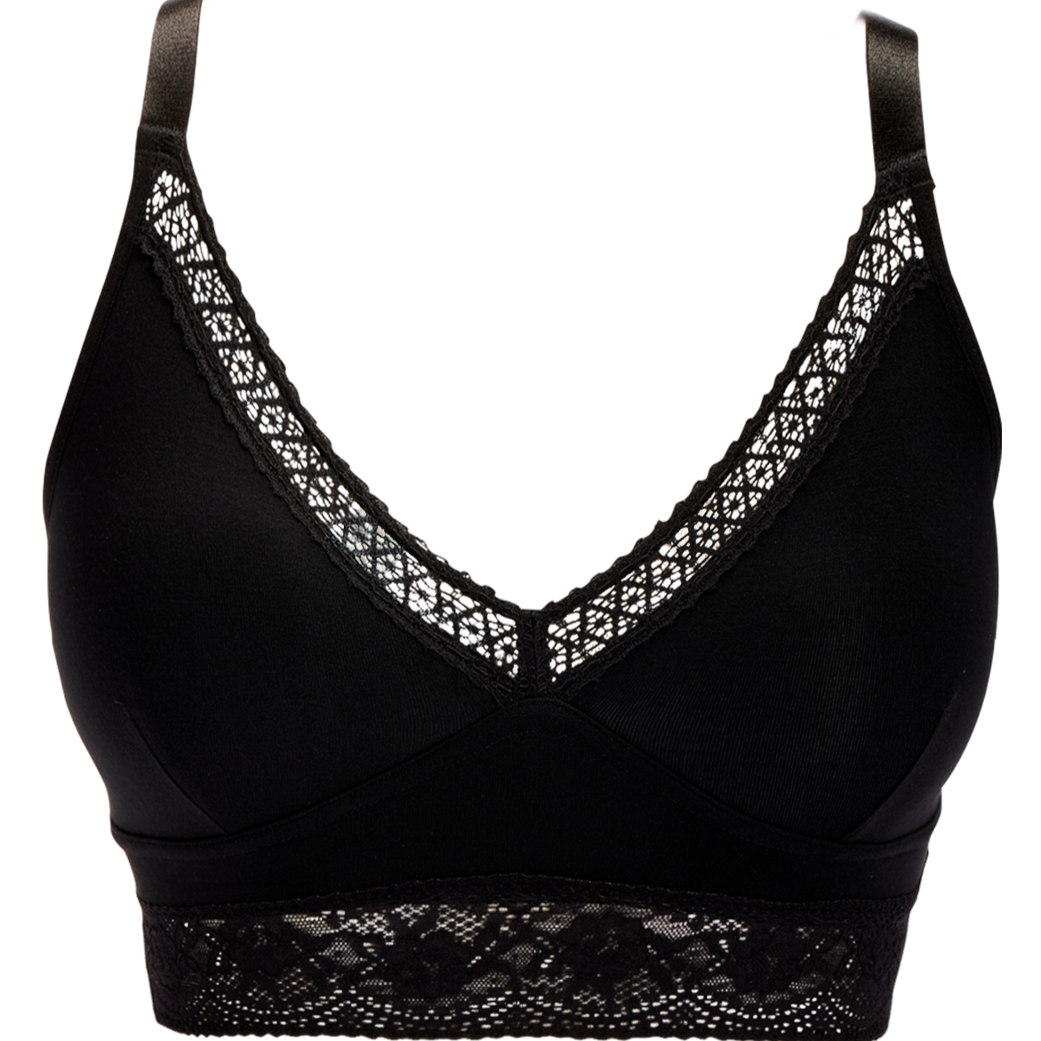 Delilah Soft Cup Bra in Black | Mastectomy Bras by AnaOno