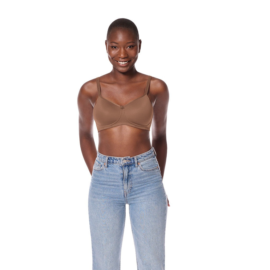Optimal T-Shirt bra to wear invisible under clothing | The Bra Sisters offer post mastectomy bra fitting and a fashionable and contemporary curated collection of specialist lingerie and swimwear. Whatever your age, style, taste and needs, we’ll help you feel confident, beautiful and positive after cancer.
