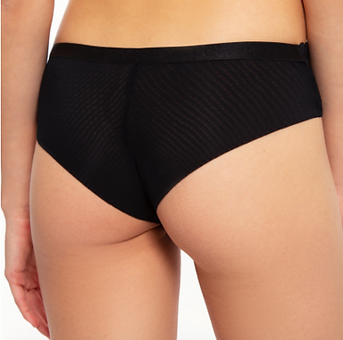 Victress Polka Dot Briefs | Black lace Knickers by Megami Lingerie