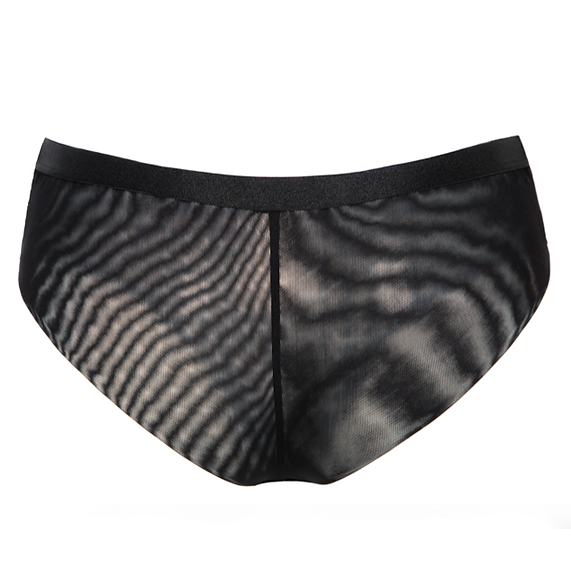 Victress Polka Dot Briefs | Black lace Knickers by Megami Lingerie