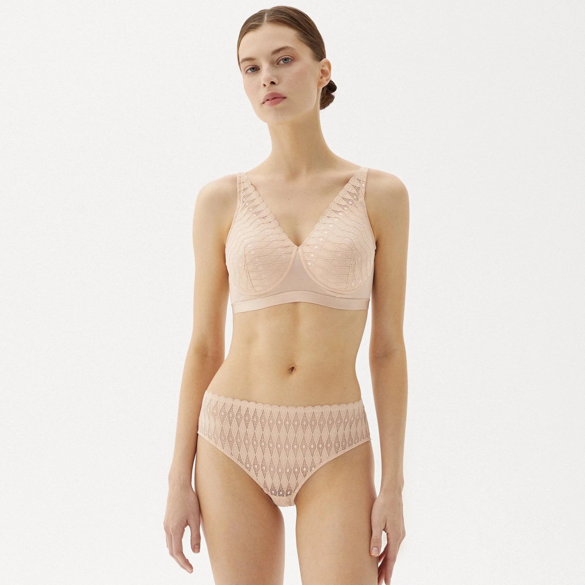 Padded Prosthesis Bralette in Nude | Megami Lingerie from The Bra Sisters
