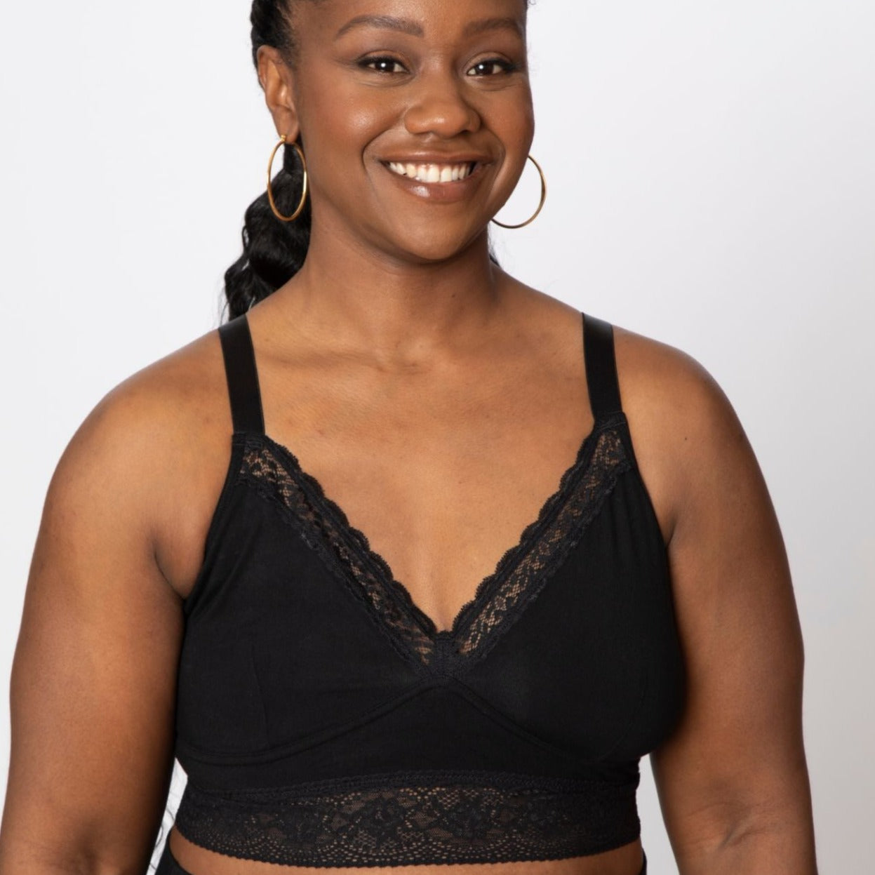 Delilah Soft Cup Bra in Black | Mastectomy Bras by AnaOno