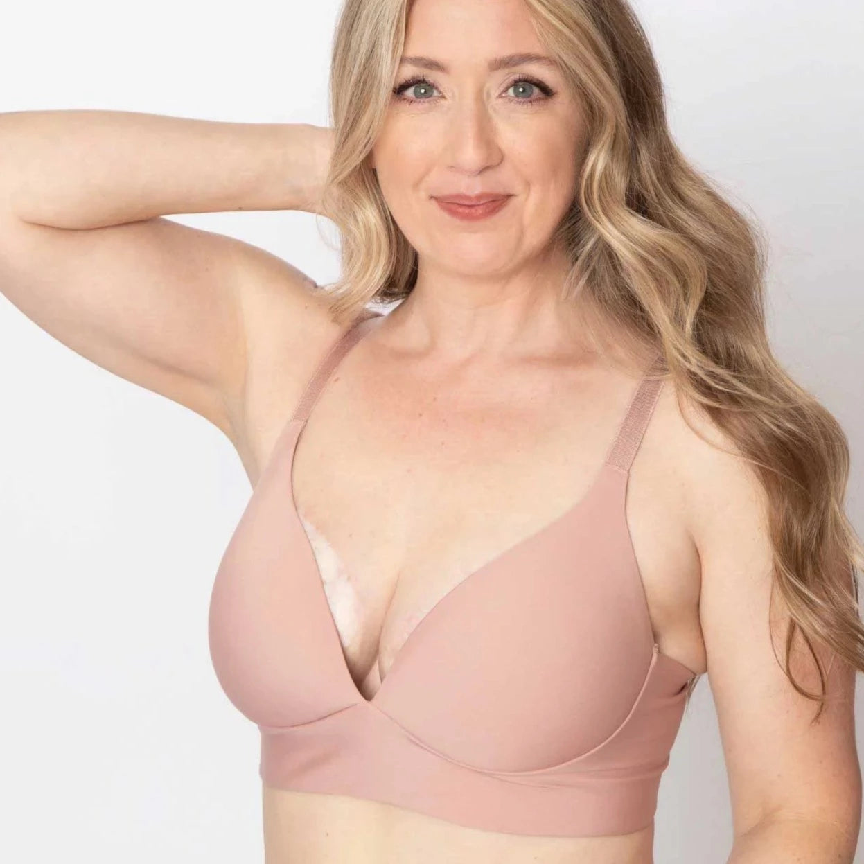 Susan Unilateral Mastectomy Wrap Front Lace Bra - M(34) / Ivory