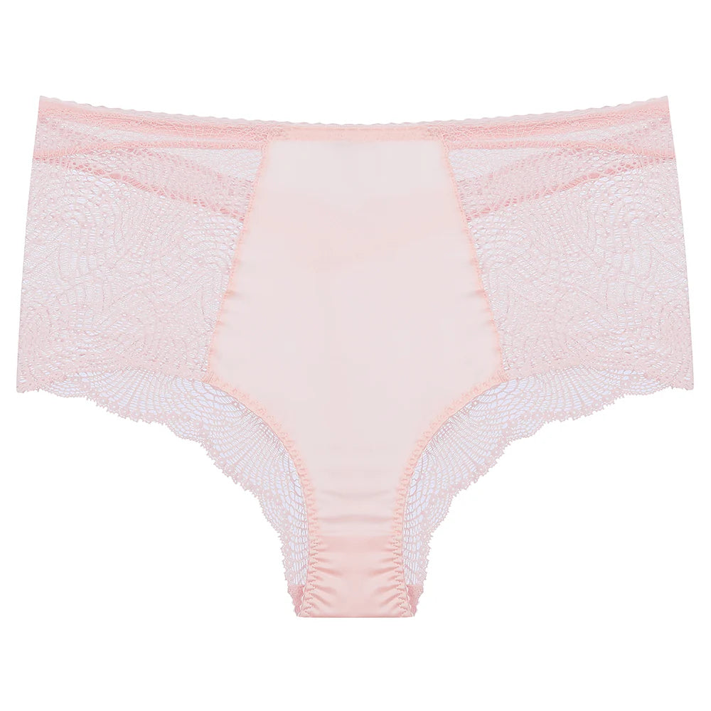 Fiesty Pant in Lotus Pink | LoveRose Lingerie …luxurious, wire free lingerie engineered with clever hidden support and made in beautiful mood boosting colours with silks and recycled lace and mesh | The Bra Sisters