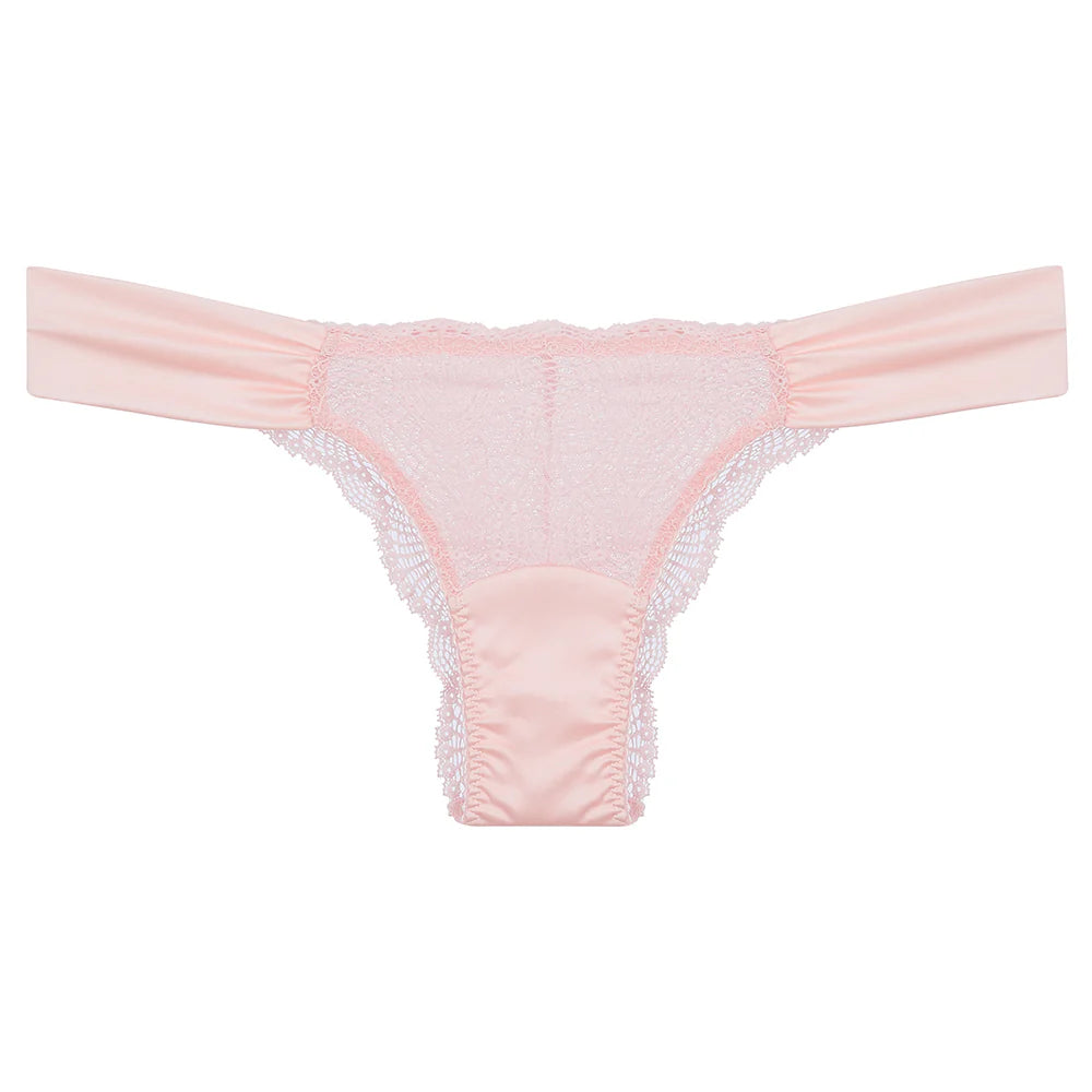 Sassy Pant in Lotus Pink | LoveRose Lingerie …luxurious, wire free lingerie engineered with clever hidden support and made in beautiful mood boosting colours with silks and recycled lace and mesh | The Bra Sisters