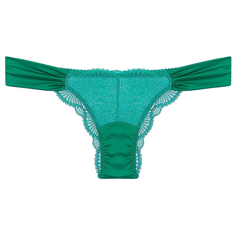 Sassy Pant in Luxe Green | LoveRose Lingerie …luxurious, wire free lingerie engineered with clever hidden support and made in beautiful mood boosting colours with silks and recycled lace and mesh | The Bra Sisters