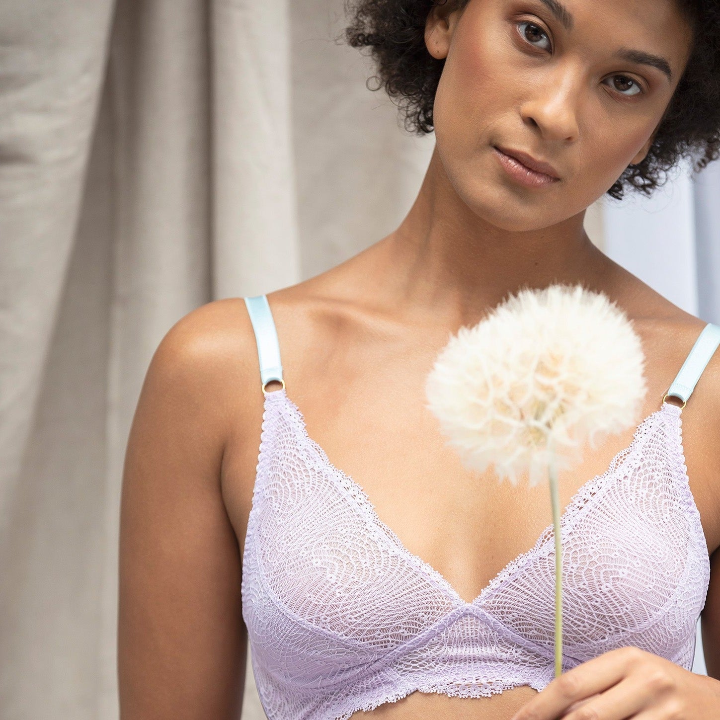 See You at Nine Non-Pocketed Wire-Free Bra | Lilac | Luxury post-surgery, wire-free lingerie from LoveRose