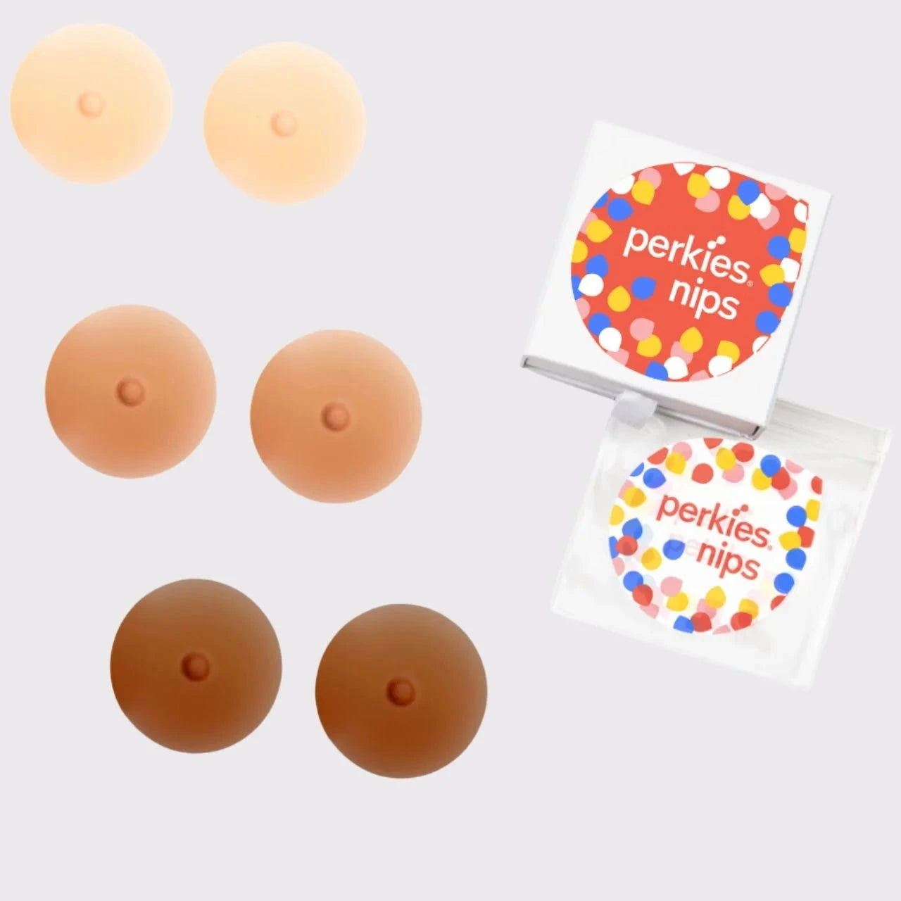 Perkie Nips x Ana Ono | Nipple Covers available in Almond, Cashew & Chestnut | Post surgery solutions from The Bra Sisters
