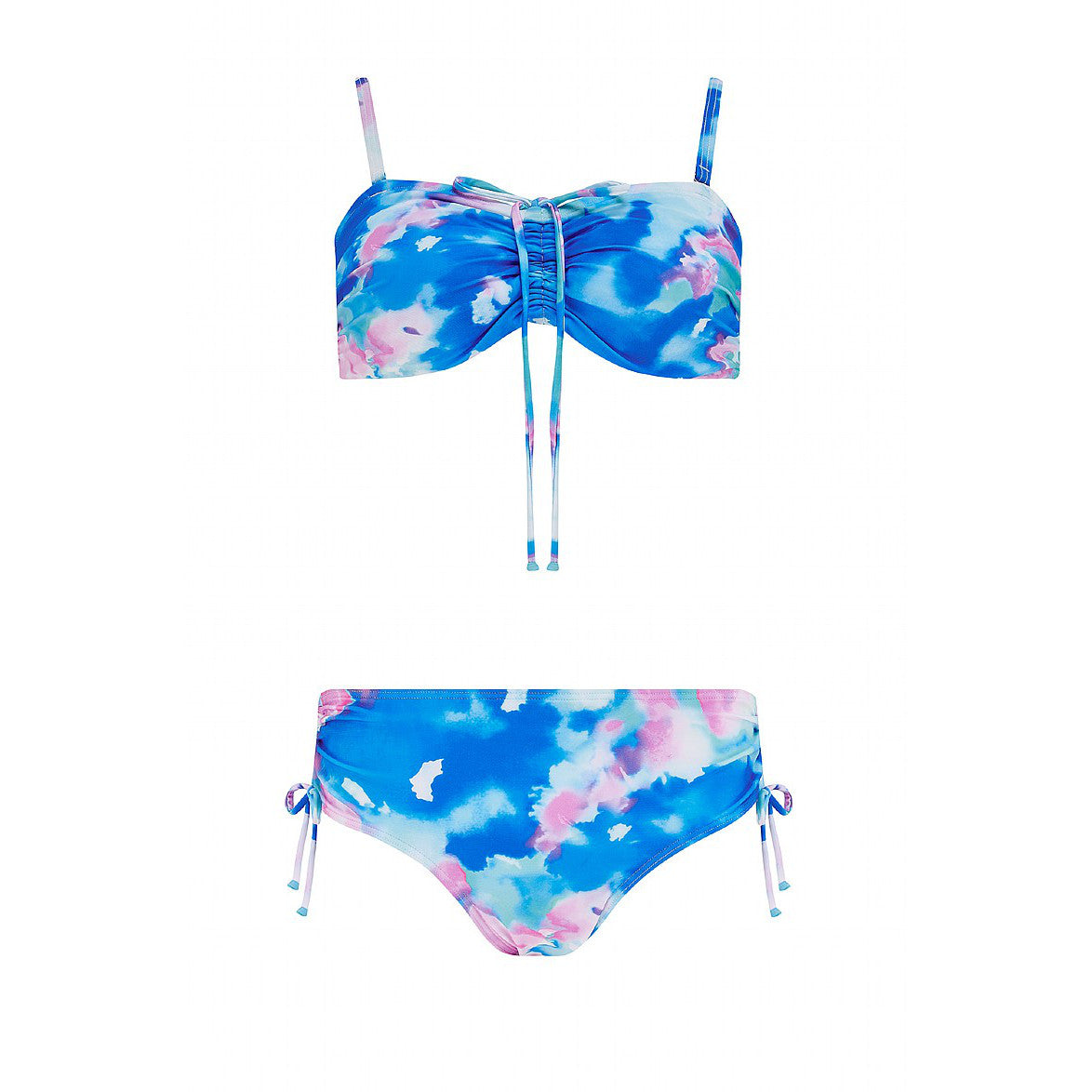 Casablanca Multiway Bikini in a beautiful tie dye print | Swimwear from Nicola Jane | Pocketed mastectomy swimwear for women touched by breast cancer