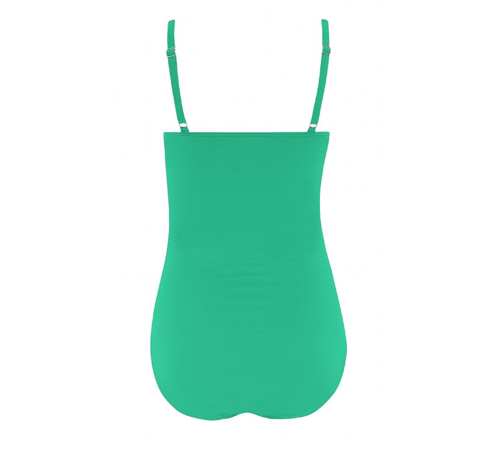 Casablanca Ruched Swimsuit in a vibrant green colour | Swimwear from Nicola Jane | Pocketed mastectomy swimwear for women touched by breast cancer