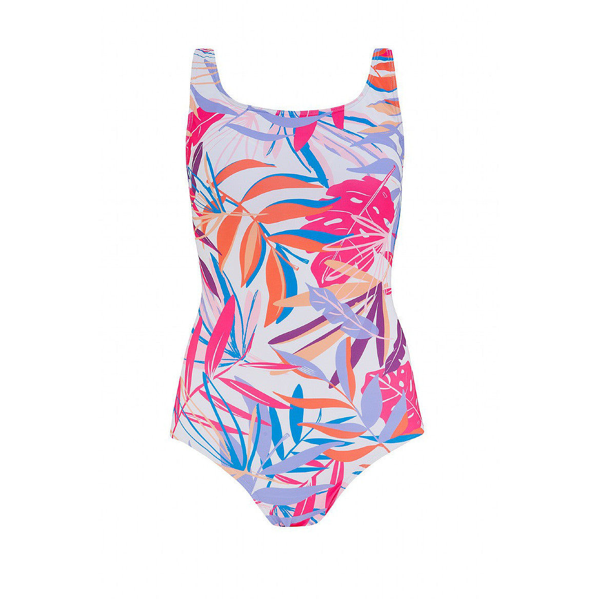 Cocoa Beach Swimsuit in a vibrant palm leaf print | Swimwear from Nicola Jane | Pocketed mastectomy swimwear for women touched by breast cancer