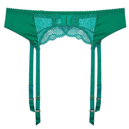 Green suspender belt hotsell