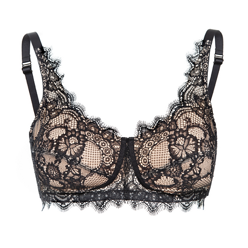 Allure Soft Cup Bra - Black Lace | Mastectomy Bra by Megami Lingerie