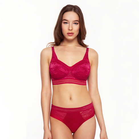 Bloom Briefs in Berry |  Knickers - Little Luxuries | Megami Lingerie