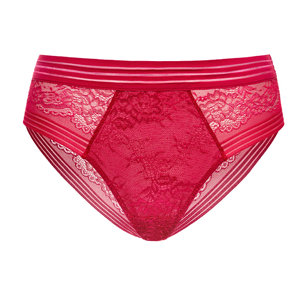 Bloom Briefs in Berry | Knickers - Little Luxuries | Megami Lingerie