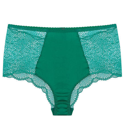 Fiesty Pant in Luxe Green & Lotus Pink by LoveRose Lingerie