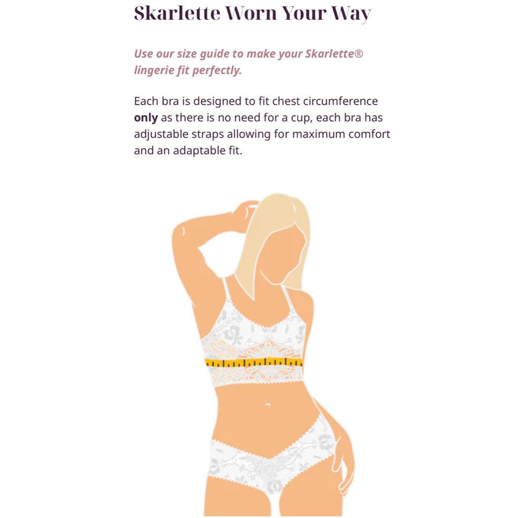 Heather Bralette by Skarlette - Beautiful lingerie made for flat women after breast surgery