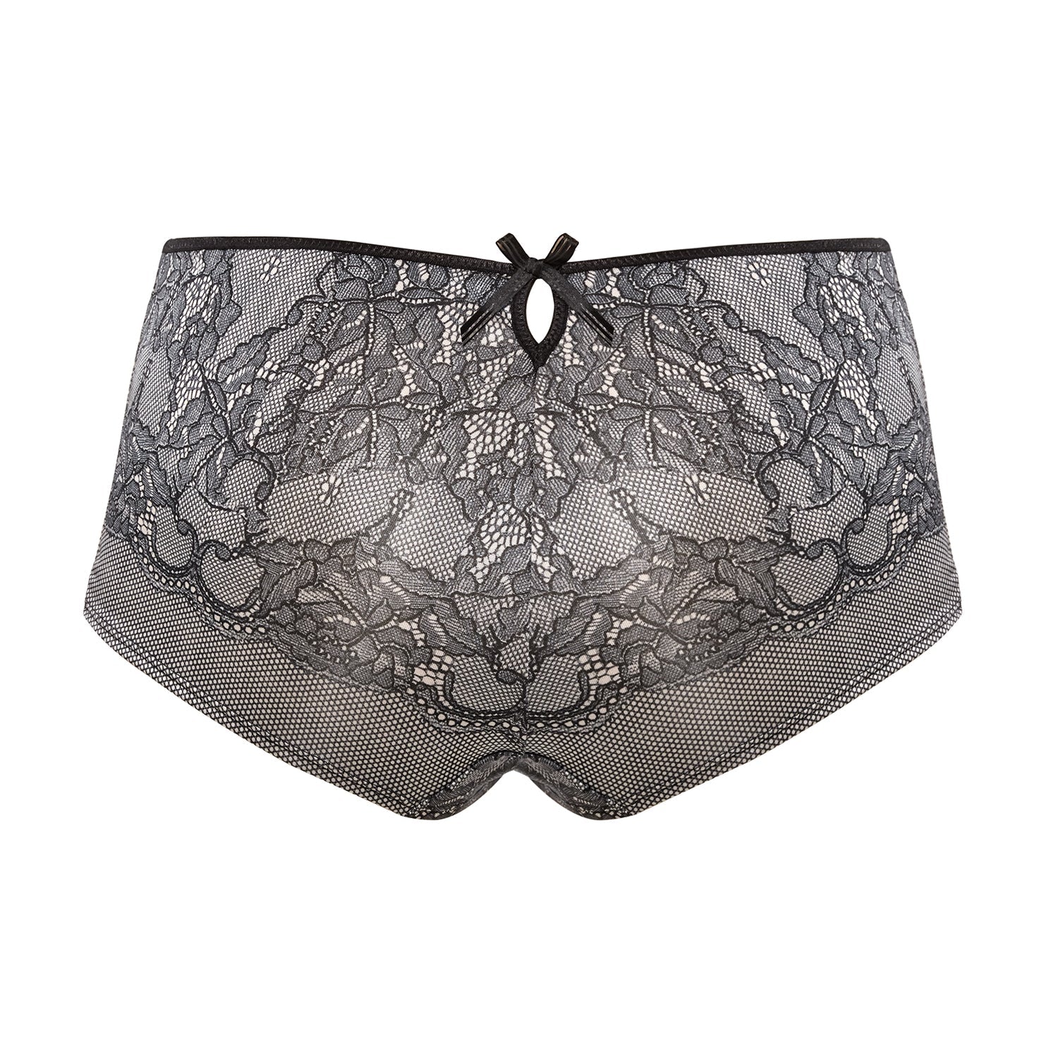 Luella Printed Lace Shorts in Black & Pink | Knickers in Little Luxuries by Royce Lingerie