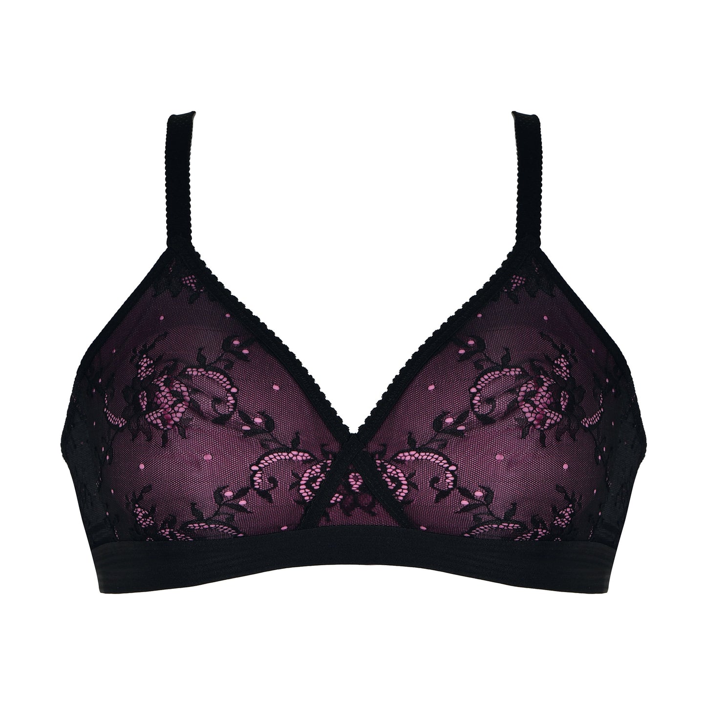 Soft Bra by Naturana in Purple Lace | Mastectomy Bras